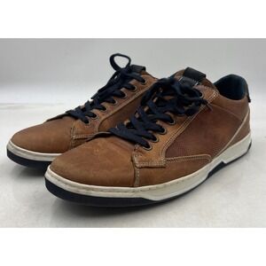 Bull Boxer Shoes Men's Sz 10 Brown Leather Lyle Casual Oxfords Lace Up